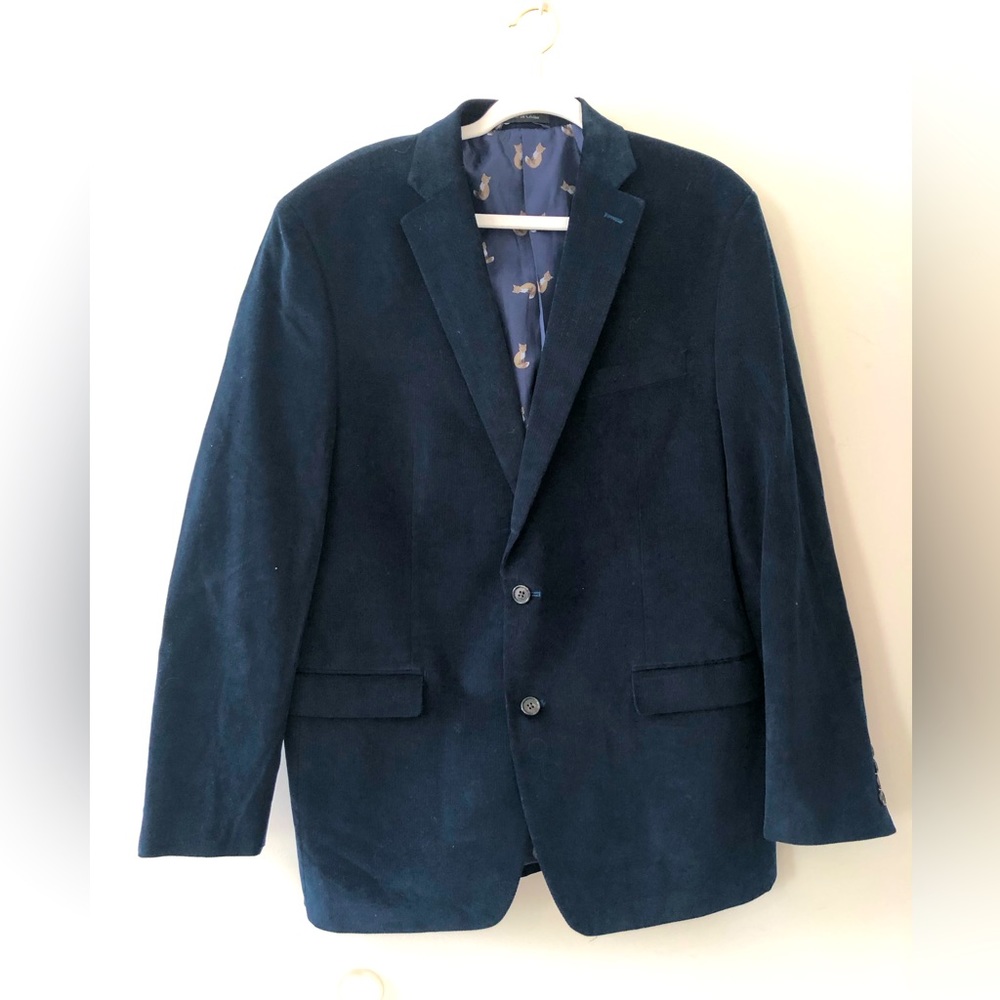 Lauren Ralph Lauren corduroy sports coat, navy, EUC